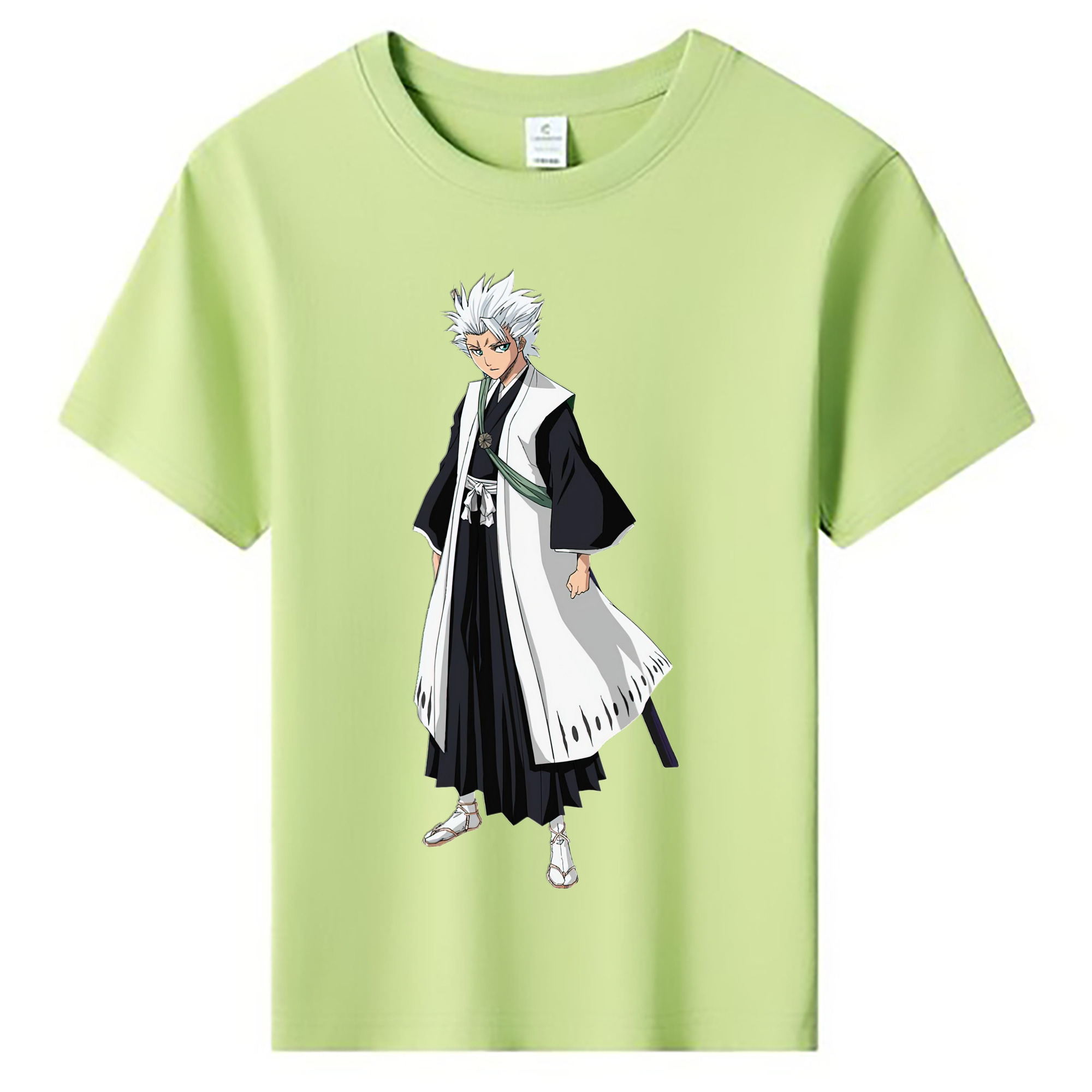 （画像用） ブリーチ 日番谷冬獅郎（ひつがや とうしろう） BLEACH Hitsugaya Toushirou 綿100％キッズTシャツ（フロントプリント）